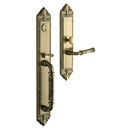 Double Cylinder Entry Handlesets Antique Brass